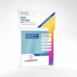 Card Sleeves (53x53mm) Mini Square 50 Pack By Gamegenic