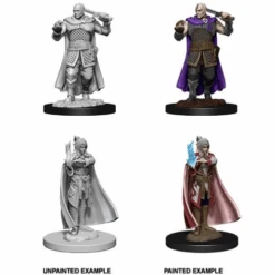 D&D Nolzurs Marvelous Unpainted Miniatures – Human Ranger & Moon Elf Sorcerer