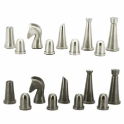 Chess Pieces Metal Dark Titanium And Sliver 85mm By Dal Rossi