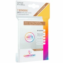 Card Sleeves (67x103mm) 7 Wonders Matte 80 Pack By Gamegenic