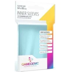 Card Sleeves (64x89mm) Inner Sleeves Standard 100 Pack By Gamegenic