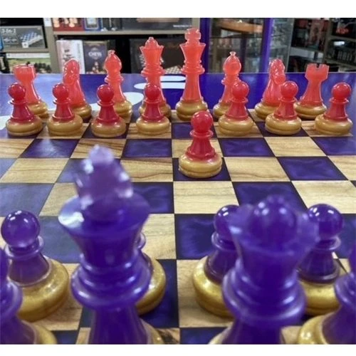 Custom Chess Template – Resin & Wood Chess Set Chopping Board Style 36cm 8 Custom Chess Template – Resin & Wood Chess Set Chopping Board Style 36cm - Image 6