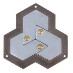 Huzzle LVL4 Hexagon Cast Metal Puzzle By Hanayama