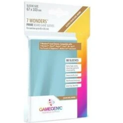 Card Sleeves (67x103mm) 7 Wonders 80 Pack By Gamegenic