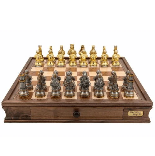 Chess Set Medieval Warriors On 16 Inch Walnut Finish Chess Board By Dal Rossi 3 Chess Set Medieval Warriors On 16 Inch Walnut Finish Chess Board By Dal Rossi
