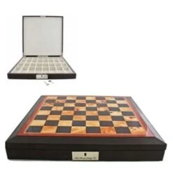 Chess Set Staunton Boxwood/Sheesham 85mm On 18 Inch Walnut Gloss Leather Board By Dal Rossi -Board Game Store 1f72fdb9 e285 45f1 978a 2f9933a97584