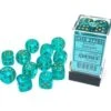 Borealis Teal/Gold 16mm D6 Dice Block (12 Dice) By Chessex -Board Game Store 20731b02 43f0 4485 b106 601f7f8dd1d1
