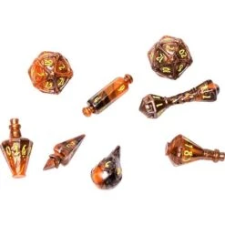 The Wizard 8 Dice Set Smoldering Ember