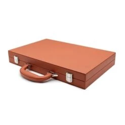 Backgammon 15 Inch 38 Cm Brown PU Leather By LPG -Board Game Store 236cbf81 f155 44d1 8db9 8e9a7cd23e47