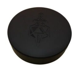 Dice Case Round Silicon Black