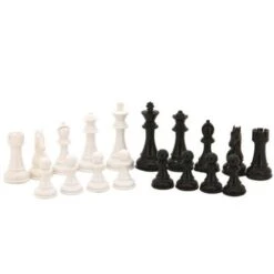 Chess Set Black & White On 20 Inch Walnut Finish Chess Board By Dal Rossi -Board Game Store 3c406fd3 c4eb 4bba a64b b0901266916c