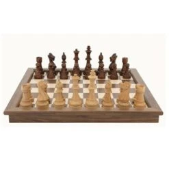Chess Set 18 Inch 44cm Walnut By Dal Rossi