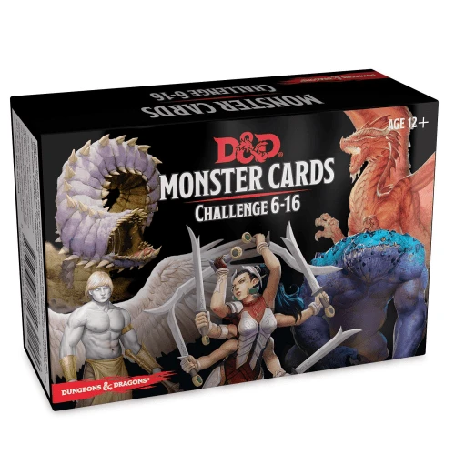 D&D Monster Cards Challenge Deck 6-16 3 D&D Monster Cards Challenge Deck 6-16