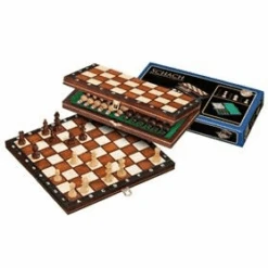 Chess Set 11 Inch 27cm Wood Folding By Philos