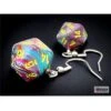 Hook Earrings Festive Mosaic Mini-Poly D20 Pair -Board Game Store 603b862d 66be 4383 8d27 9d482cff913b