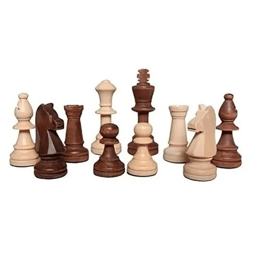 Chess Pieces Indian Wood Weighted 90mm 3 Chess Pieces Indian Wood Weighted 90mm