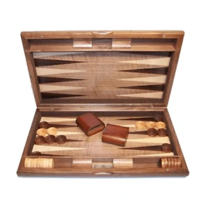 Backgammon 15 Inch 38 Cm Walnut Burl By Dal Rossi 3 Backgammon 15 Inch 38 Cm Walnut Burl By Dal Rossi