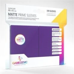 Card Sleeves (66x91mm) Standard Matte Prime 100 Pack PURPLE By Gamegenic