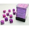 Festive Violet/White Block 12mm D6 Dice (36 Dice) By Chessex