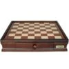 Chess Board Box Walnut Finish With Drawers 16 Inch By Dal Rossi -Board Game Store 7e550297 a808 4734 96af 65cc2920f191