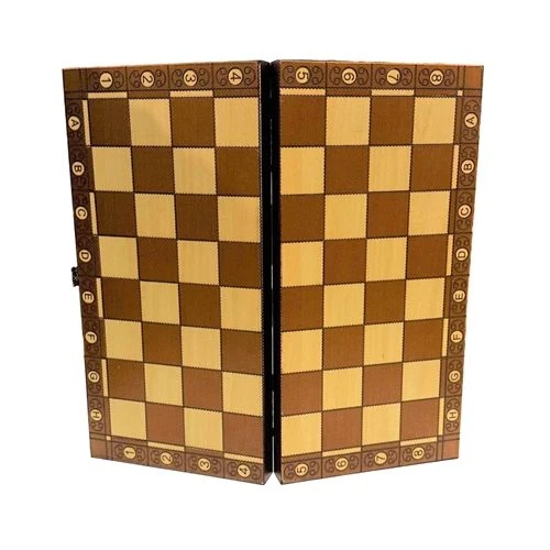 Chess Set 12 Inch 30cm Burnt Wood By Launch 4 Chess Set 12 Inch 30cm Burnt Wood By Launch - Image 2