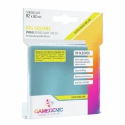Card Sleeves (82x82mm) Big Square Board Game 50 Pack By Gamegenic