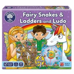 Fairy Snakes And Ladders And Ludo By Orchard Toys