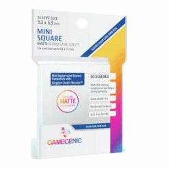 Card Sleeves (53x53mm) Mini Square Matte 50 Pack By Gamegenic