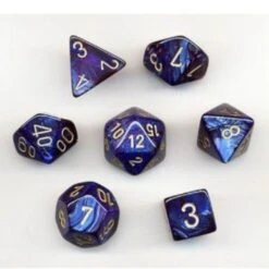 Scarab Polyhedral Royal Blue/gold 7-Die Set