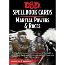 D&D Spell Book Cards Martial Powers And Races