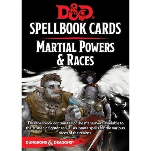 D&D Spell Book Cards Martial Powers And Races 3 D&D Spell Book Cards Martial Powers And Races