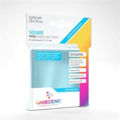 Card Sleeves (73x73mm) Square Board Game 50 Pack By Gamegenic