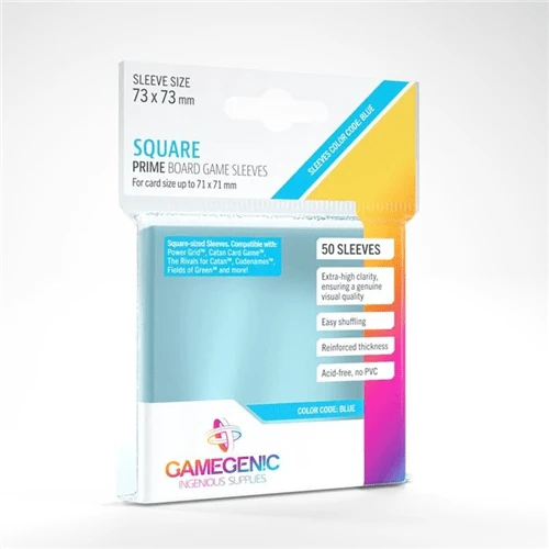 Card Sleeves (73x73mm) Square Board Game 50 Pack By Gamegenic 3 Card Sleeves (73x73mm) Square Board Game 50 Pack By Gamegenic