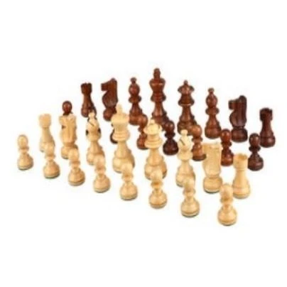 Chess Pieces Indian Wood Weighted 90mm 4 Chess Pieces Indian Wood Weighted 90mm - Image 2