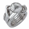 Huzzle LVL5 Ring II Cast Metal Puzzle By Hanayama