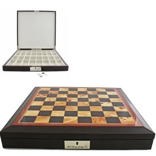 Chess Set Dragon Pewter On 18 Inch Walnut Leather Chess Board By Dal Rossi 4 Chess Set Dragon Pewter On 18 Inch Walnut Leather Chess Board By Dal Rossi - Image 2