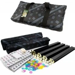 Mahjong Set With Racks And Carry Bag