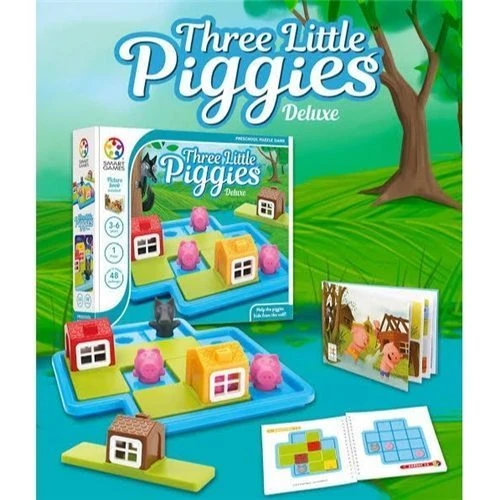 Three Little Piggies Deluxe By Smart Games 3 Three Little Piggies Deluxe By Smart Games