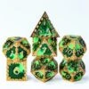 City Wall – Gold & Green Metal 7-Die Set -Board Game Store ce21c264 6dd8 43be 80f3 22f315a1a7dc