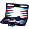 Backgammon 15 Inch Blue Leather Set By Dal Rossi -Board Game Store d585e759 b774 4fa7 8c42 3a61e45af943