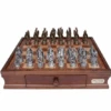 Chess Set Dragon Pewter On 16 Inch Walnut Finish Chess Board By Dal Rossi -Board Game Store d9b79ae6 f68e 4113 8c1b 11bdfd0682d1