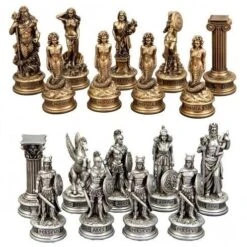 Chess Pieces Greek Mythology By Dal Rossi