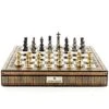 Chess Set Metal Dark Titanium & Gold On 20 Inch Mosaic Chess Board By Dal Rossi -Board Game Store de04bfe8 9c96 4362 b3ea 73ef9212b34f