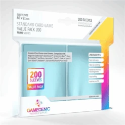 Card Sleeves (66x91mm) Standard Prime 200 Value Pack By Gamegenic