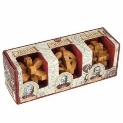 Three Wooden Puzzles By Great Minds