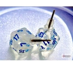 Stud Earrings Borealis Icicle Mini-Poly D20 Pair