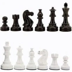 Chess Pieces Black And White Weighted 110mm By Dal Rossi -Board Game Store ee8b30fa ace2 4405 919f 557c7c873da1