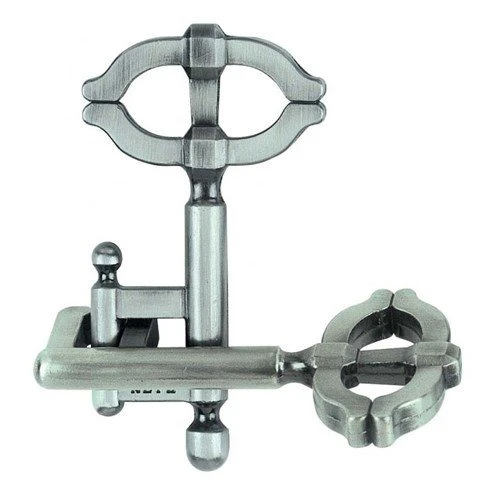 Huzzle LVL2 Key II Cast Metal Puzzle By Hanayama 3 Huzzle LVL2 Key II Cast Metal Puzzle By Hanayama