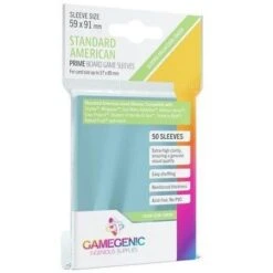 Card Sleeves (59x91mm) Standard American 50 Pack By Gamegenic