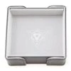 Dice Tray – Square Folding Grey Velvet